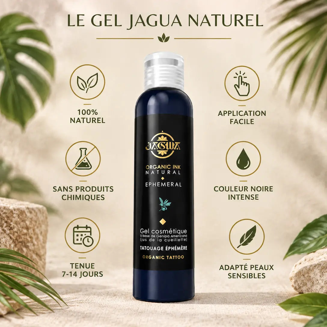 Gel Jagua Tatouage - Flacon 100 ml Noir Intense (Pro)