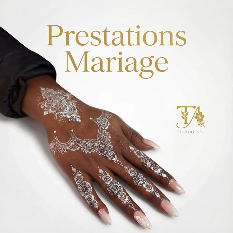 Mains de mariée ornées de henné nuptial à La Réunion