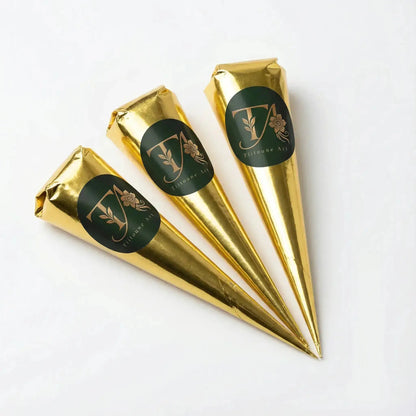 Cône de Henné Naturel - Pâte Fraîche et 100% Artisanale en emballage doré