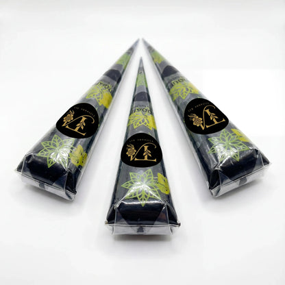 Cône Jagua Naturel – Gel Tatoo Noir Intense en tubes, idéal pour tatouages temporaires.