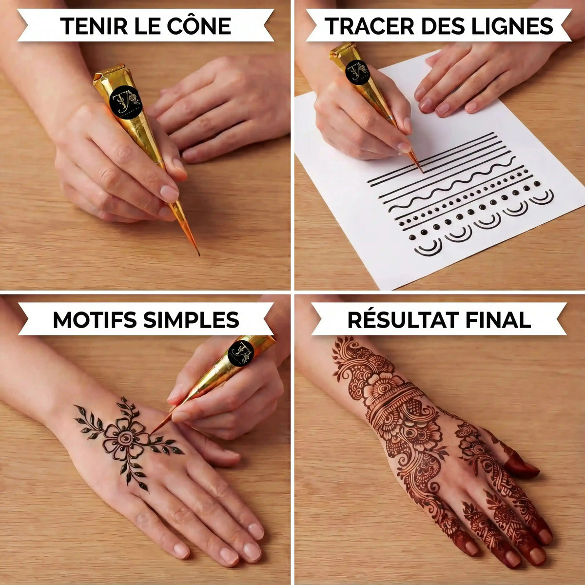 Livret Henné Débutant – Guide PDF prêt à imprimer, montrer techniques de henné avec des exercices pratiques.